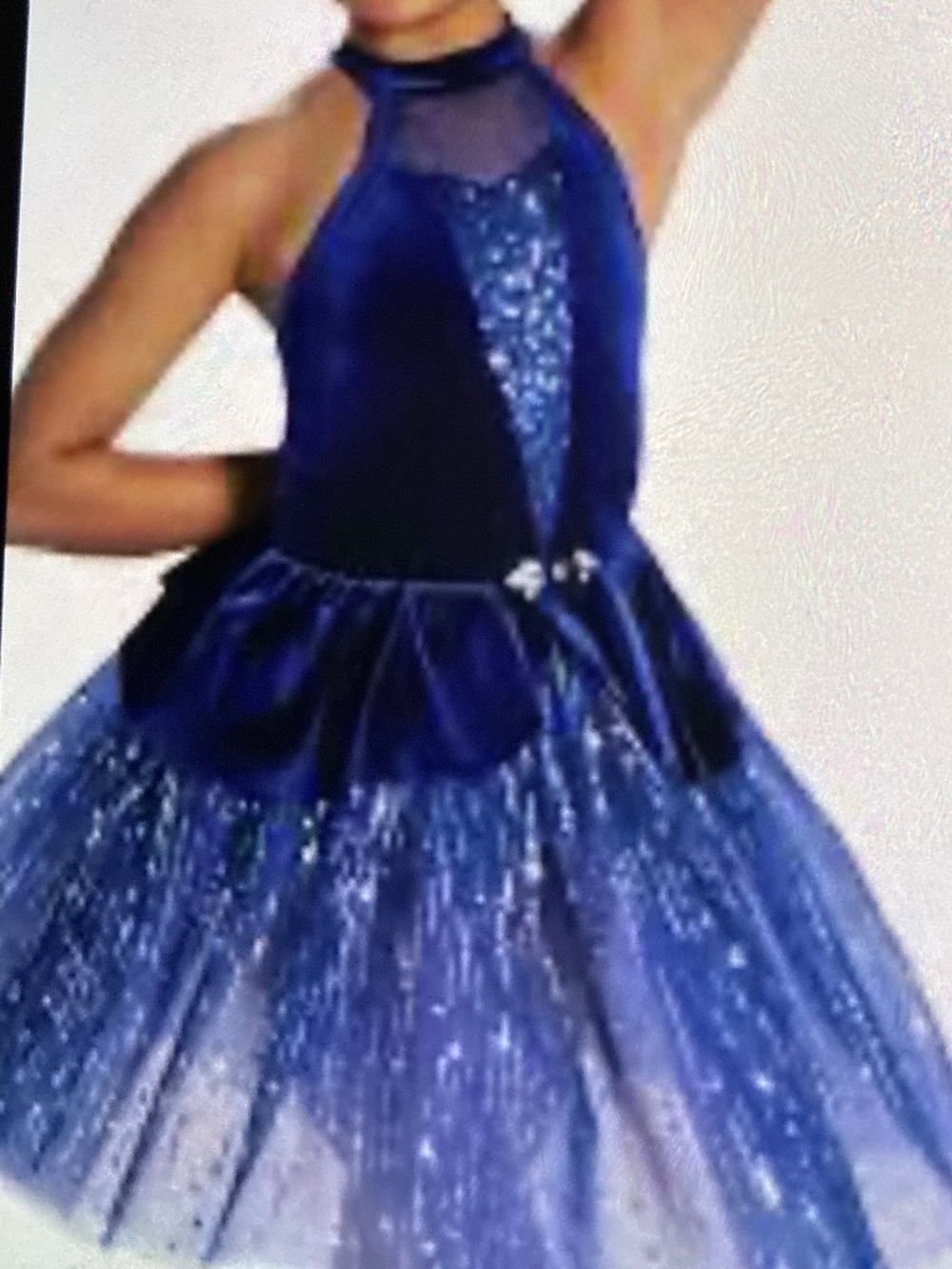 Weissman Somewhere Out There Navy Blue Dance Costume